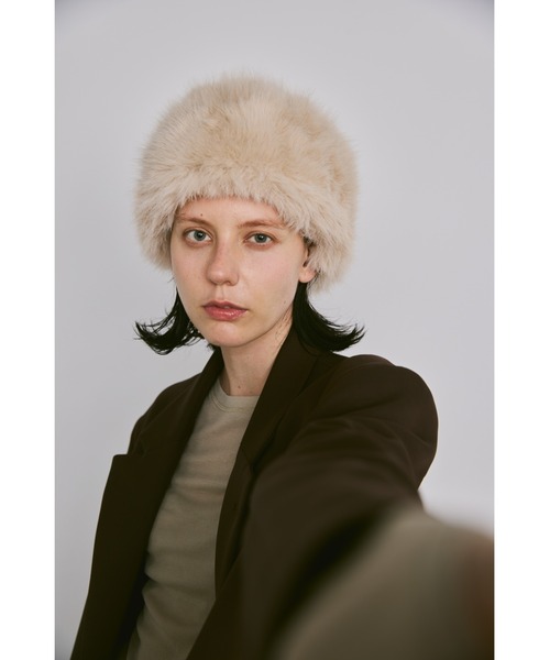 un/neu 帽子 ハット ボリュームファーハット レディース : ZOZOTOWN