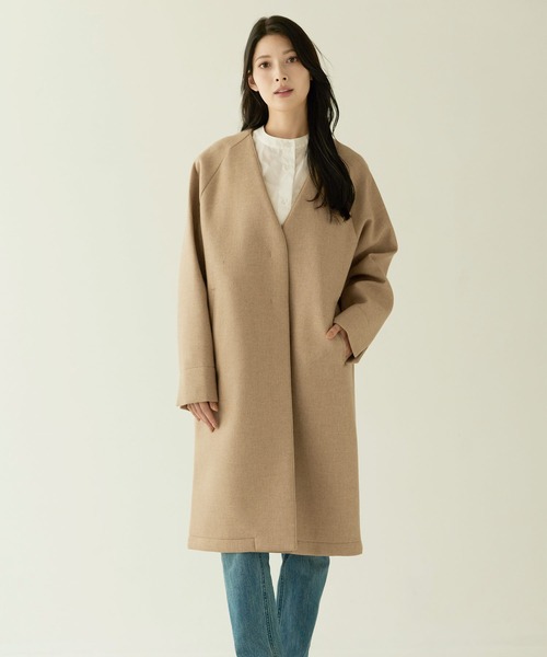 HALEINE（アレンヌ） ジャケット ノーカラージャケット ノーカラー