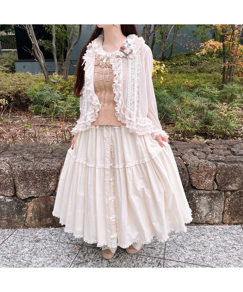 PINK HOUSE（ピンクハウス） ワンピース ポルカドットチュール使い