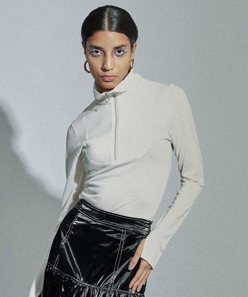 MAISON SPECIAL（メゾンスペシャル） ニット セーター Half Zip Tops