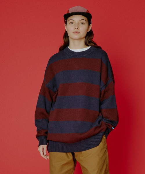 KAVU（カブー） セーター ニット Border Knit/ボーダーニット メンズ