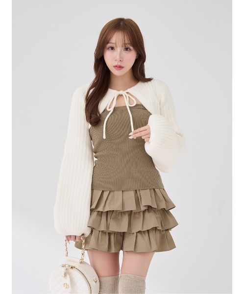 Darich（ダーリッチ） ワンピース ティアードフリルミニワンピース