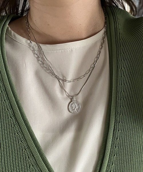 LOWRYS FARM（ローリーズファーム） ネックレス コイン2ホンセット