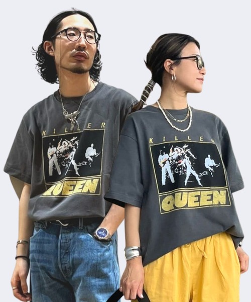 Right-on（ライトオン） tシャツ ヴィンテージ加工バンドT メンズ