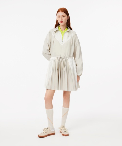 LACOSTE（ラコステ） ワンピース プリーツスカートアノラックドレス