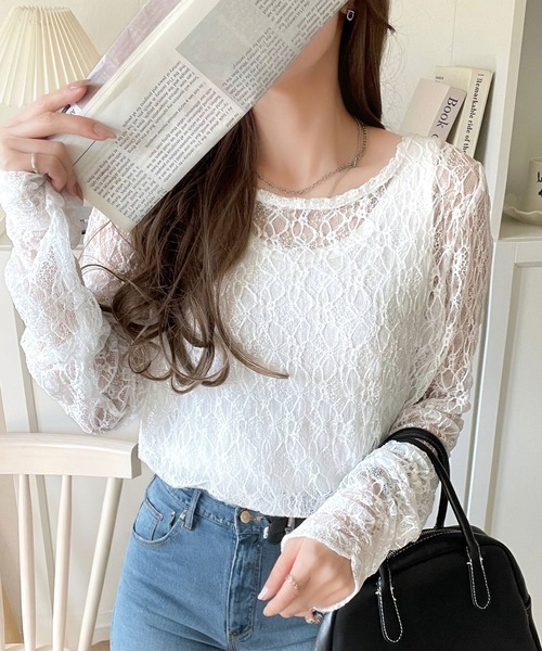 classicalelf（クラシカルエルフ） tシャツ 大人の上品映えレース