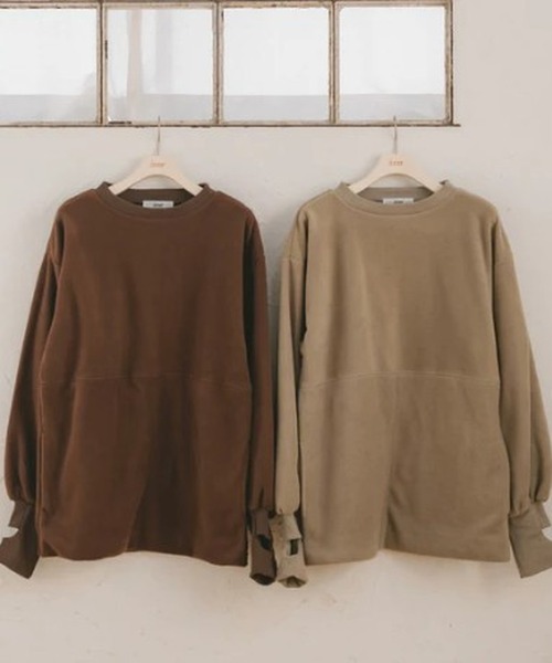 amr. トレーナー スウェット ロゴ入りサムホールプルオーバー