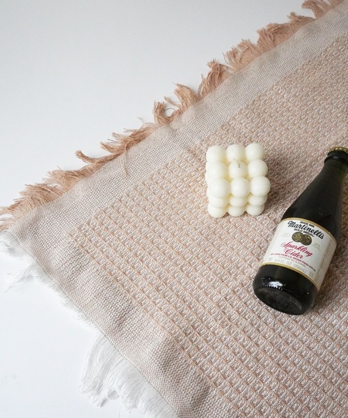 Port（ポート） ブランケット 「 」 ピクニック フリンジ付き ラグ