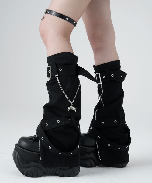 LAZYSLAY レッグウォーマー チャーム付きレッグウォーマー レディース