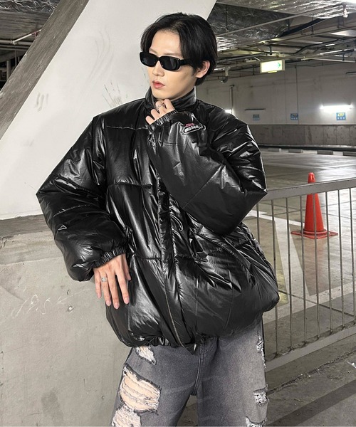 ブルゾン アウター 2wayリバーシブル中綿ブルゾン メンズ レディース