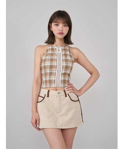 Darich（ダーリッチ） リメイクライクチェックアメスリトップス