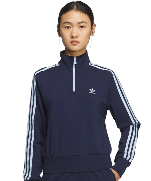 adidas（アディダス） トレーナー スウェット adidas CROP HALFZIP