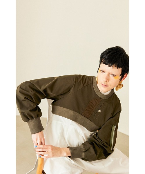 OMMO（オーエムエムオー） MA-1 DOCKING SHORT TOPS レディース