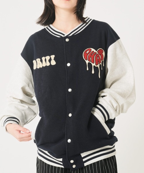 CORISCO（コリスコ） スタジャン 裏起毛サガラ刺繍スタジャン(M1