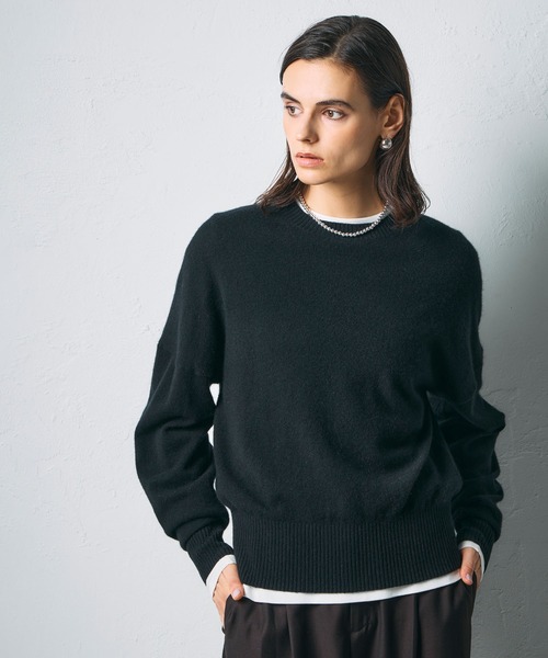 N.O.R.C ニット セーター 「CASHMERE100%」カシミヤクルーネックニット