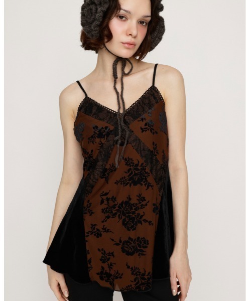 SLY（スライ） キャミソール SHEER FLOWER CAMI シアー フラワー