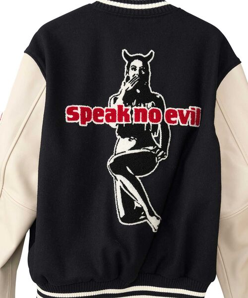 HYSTERIC GLAMOUR（ヒステリックグラマー） スタジャン SPEAK NO EVIL
