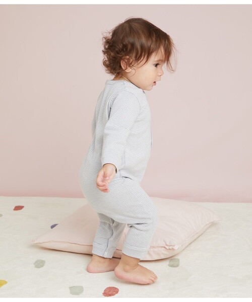 PETIT BATEAU（プチバトー） ベビー服 ロンパース ミラレ足なし