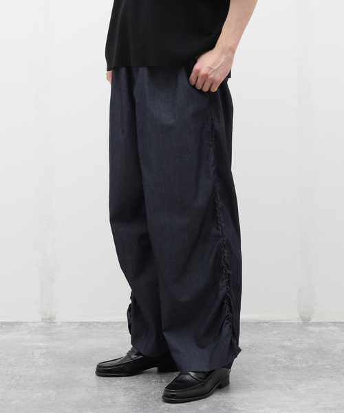 スラックス 「GABRIELA COLL GARMENTS」ULTRA FINE DENIM DRAPED