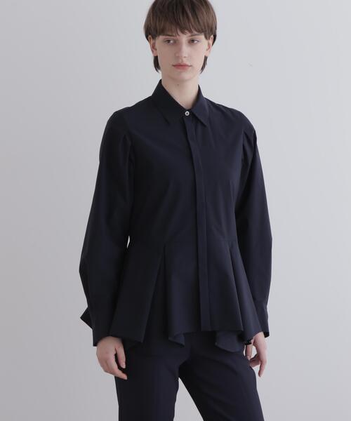 LE PHIL（ル フィル） ブラウス シャツ SOLOTEXブロードタックフレア