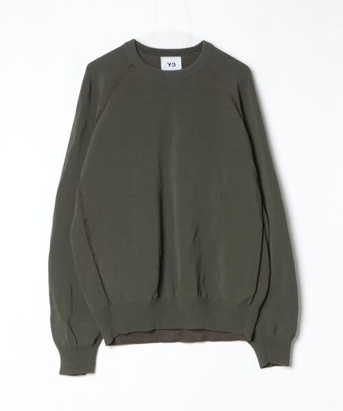 Y-3 「Y-3」 長袖ニット MEDIUM グリーン メンズ : ZOZOTOWN Yahoo!店