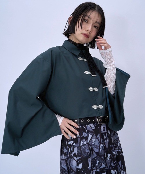 HARE（ハレ） ブラウス シャツ 2WAYチャイナシャツ(HARE) レディース