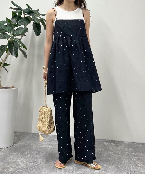 fredy emue（フレディエミュ） キャミソール ドット刺繍キャミ