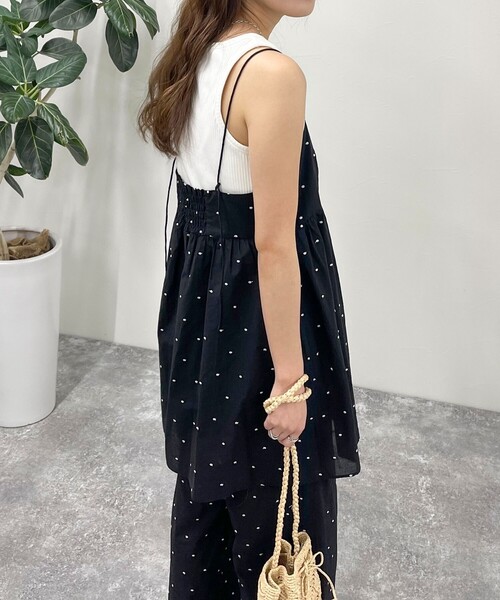 fredy emue（フレディエミュ） キャミソール ドット刺繍キャミ