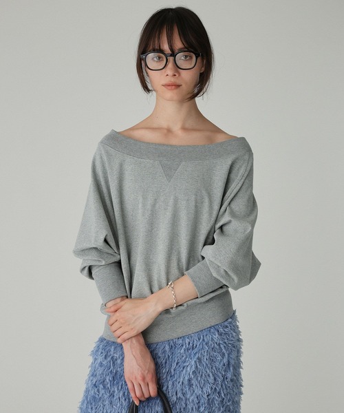 BABYLONE（バビロン） トレーナー スウェット ボートネック裏毛プル