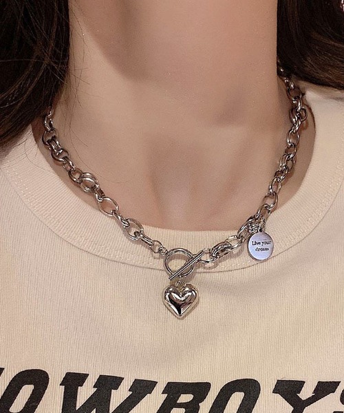 non-hedge（ノンヘッジ） ネックレス ハートモチーフチェーン
