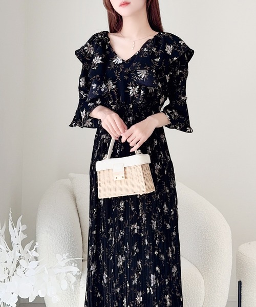 mily bilet ワンピース 「mily bilet」静かに、華やか。ふんわりし