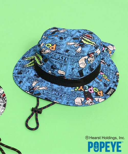 BREEZE（ブリーズ） 帽子 ハット 「ポパイ(TM)コラボ」コミック総柄
