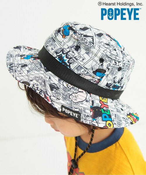 BREEZE（ブリーズ） 帽子 ハット 「ポパイ(TM)コラボ」コミック総柄