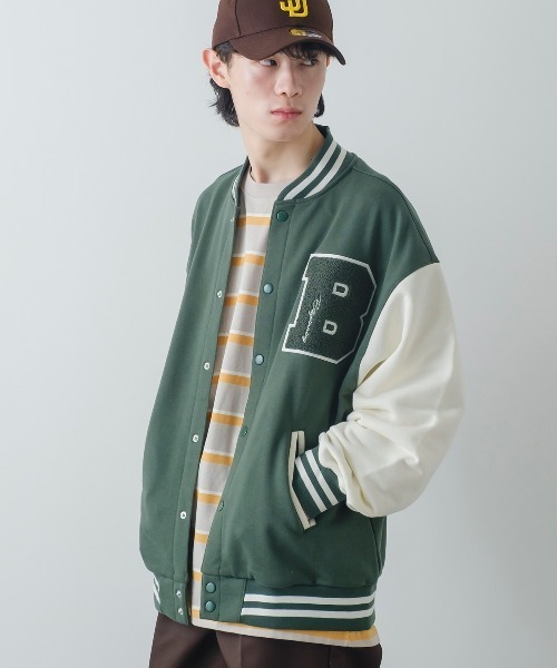 improves（インプローブス） スタジャン TC裏毛 ワッペン刺繍 オーバー