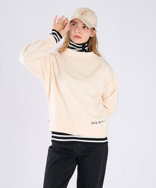 To b. by agnes トレーナー スウェット WEB限定 ロゴ コットン