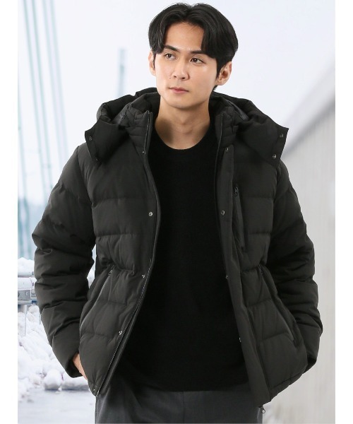 TAKA-Q（タカキュー） ダウンジャケット ダウン 「ストレッチ フード