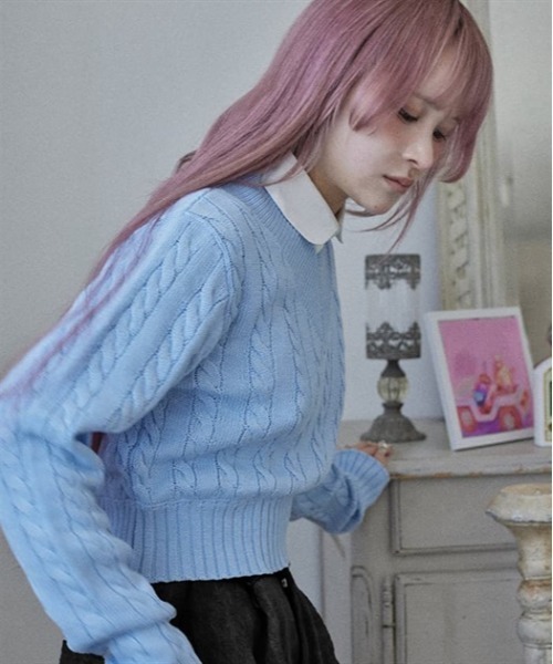 Fickle Bebe（フィクルベベ） ニット セーター FBレイヤードケーブル