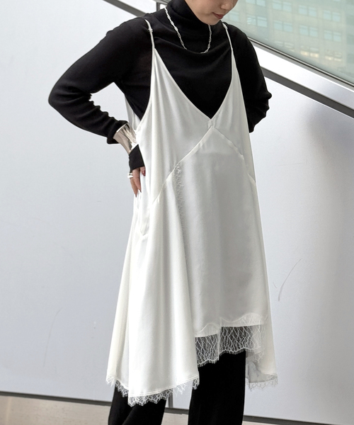 AP STUDIO ワンピース レースドッキングキャミワンピース : ZOZOTOWN