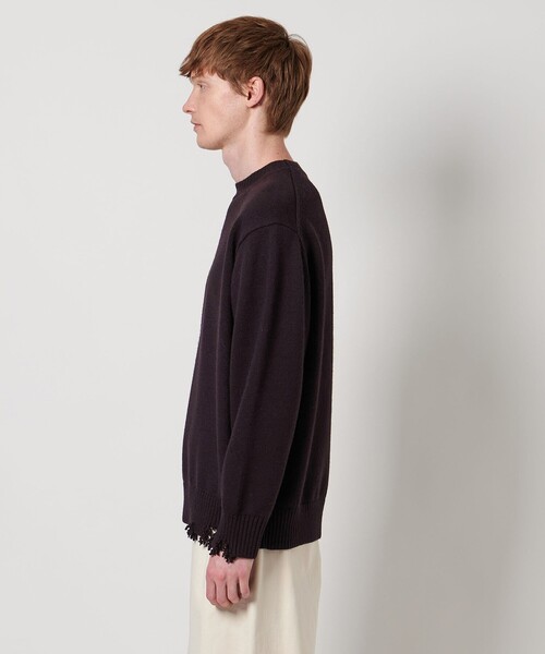 LOEFF（ロエフ） ニット セーター 「LOEFF」5ゲージ ダメージ ニット