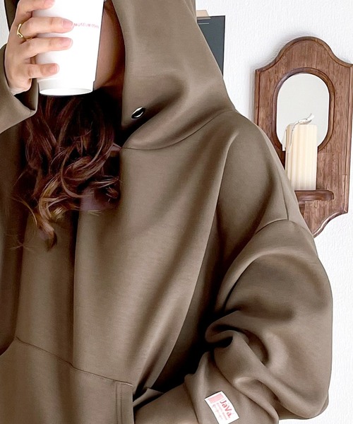 Java パーカー 「JaVaジャバ コラボ」滑らか＆艶やか。 ロングシーズン