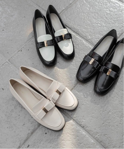 RANDA（ランダ） ローファー 晴雨兼用 クラシックリボンローファー