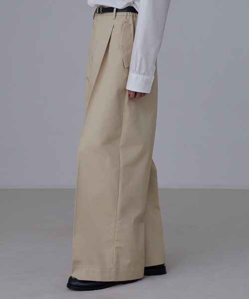 LUENNA チノパン 「LUENNA」Wide Straight Chino Pants / ワイド