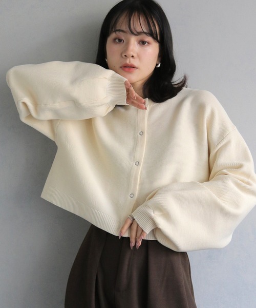 cheriella カーディガン 「cheriella」前後2WAYショート丈ニット
