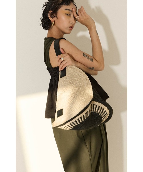 OMMO（オーエムエムオー） かごバッグ カゴバッグ CIRCLE STRAW BAG