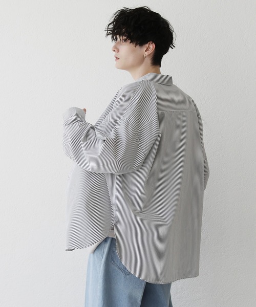 ASTRONOMY シャツ ルーズシルエットワイドブロード/チェックシャツ