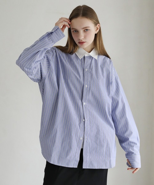 ASTRONOMY シャツ ルーズシルエットワイドブロード/チェックシャツ