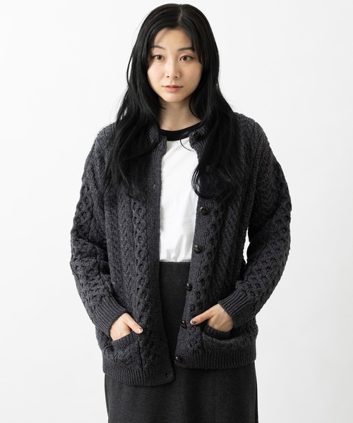 aran WOOLLEN MILLS（アランウーレンミルズ） カーディガン アラン模様