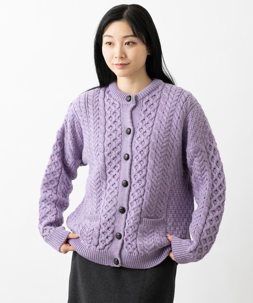 aran WOOLLEN MILLS（アランウーレンミルズ） カーディガン アラン模様