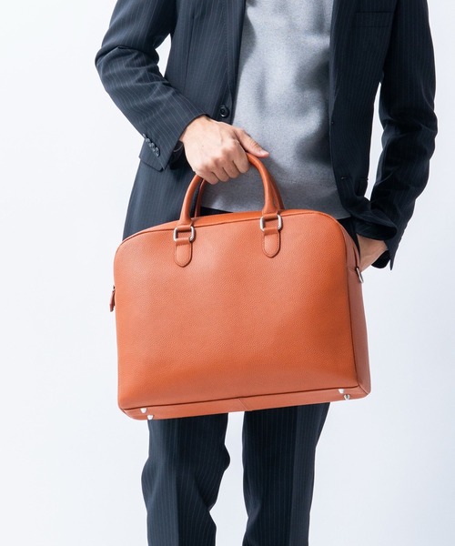 MURA（ムラ） ビジネスバッグ 大容量12L ダブルジッパー シュリンク