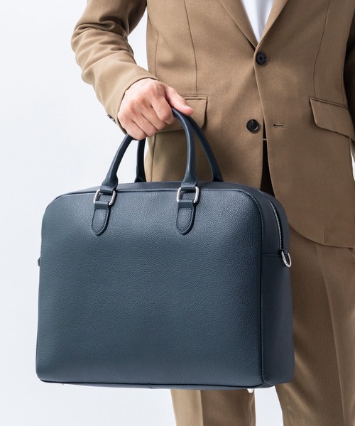 MURA（ムラ） ビジネスバッグ 大容量12L ダブルジッパー シュリンク